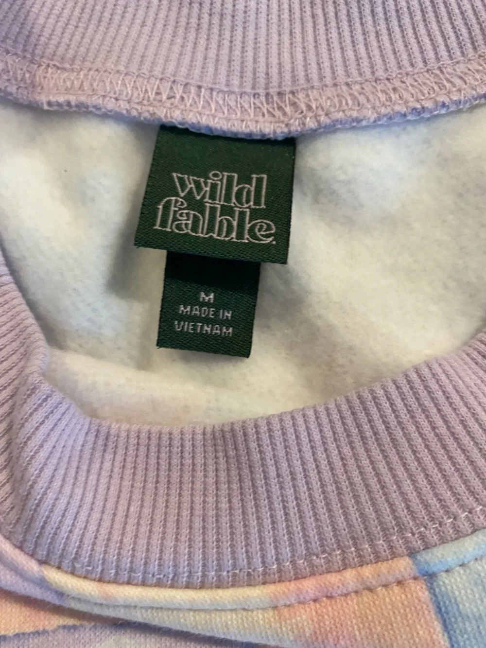 Casual Pink & Blue Crew Neck Sweatshirt M - Picture 6 of 8